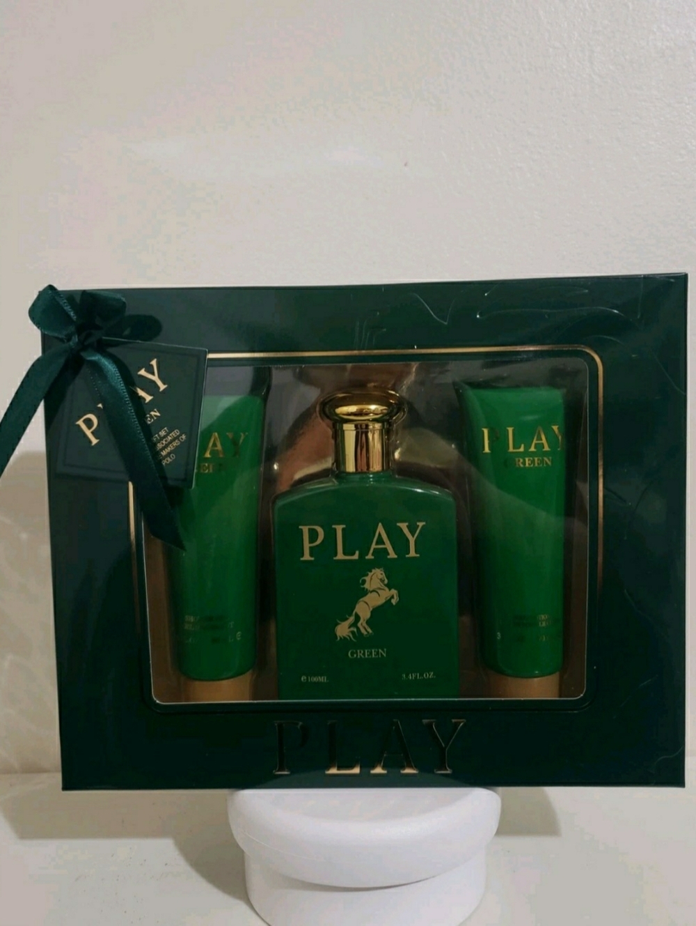 Green Men's Moisturizer & Body Oil Gift Set - Green